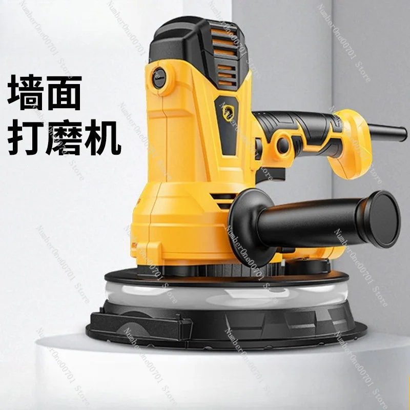 Handheld Wall Sander with Dust Vacuum, Drywall Grinder Polishing Tool, Electric Sander for Plaster, Self-Vacuum Sanding Machine