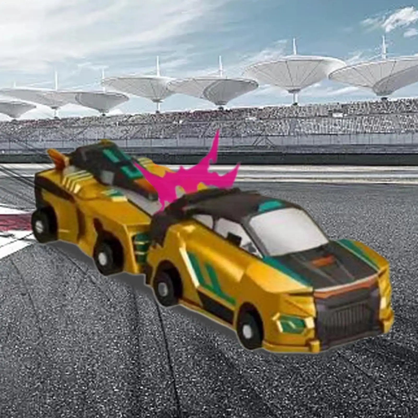 Jouet de voiture dinosaure à déformation de collision 2 en 1, jouet magnétique amusant, voiture à déformation de collision, véhicule à moteur pour enfants, cadeaux de fête