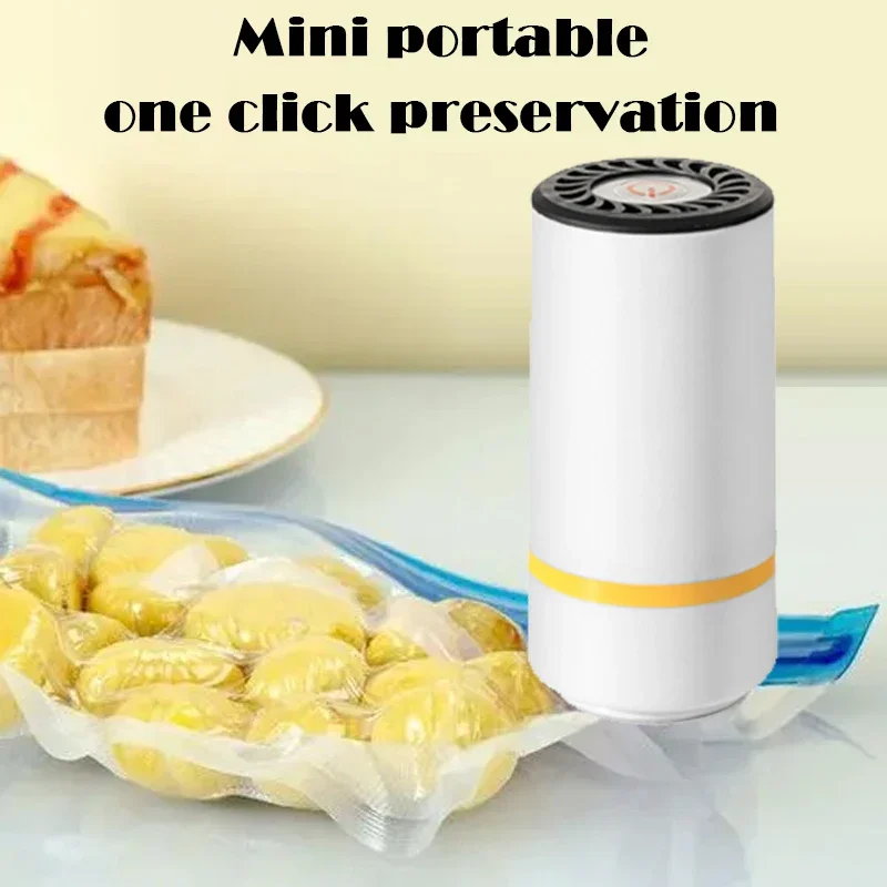 high-quality food handheld vacuum sealer Portable & Rechargeable Vacuum Sealer (Vacuum Sealers+ 30 reusable vacuum seal bags