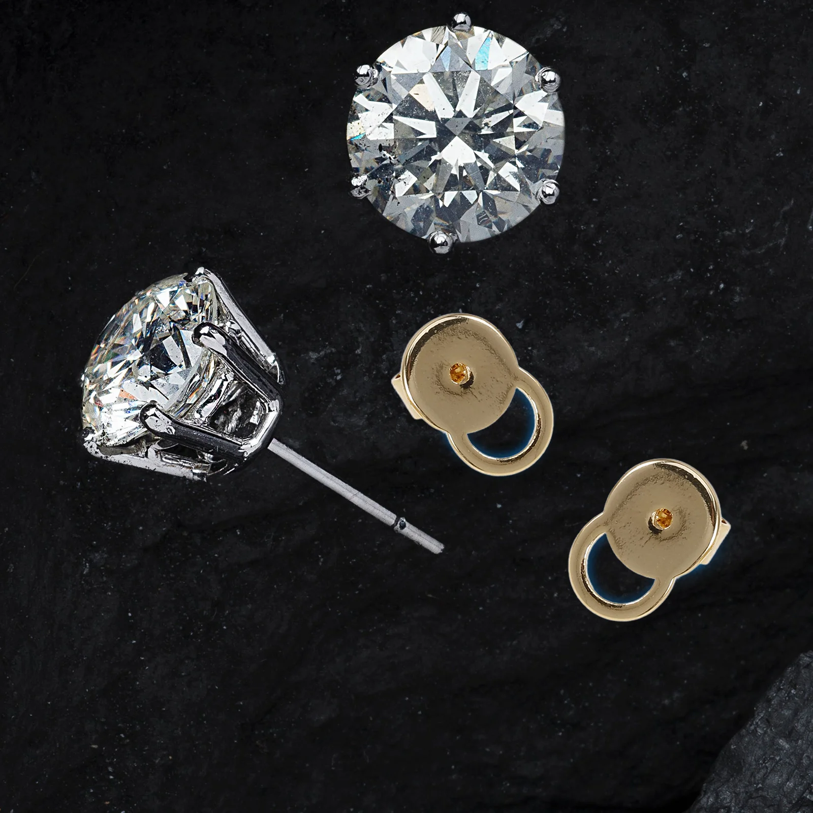 

4pcs Earring Backs For Studs Simple Metal Diy Earring Findings Lightweight Durable Supplies Screw On Gold Jewelry Making Tools