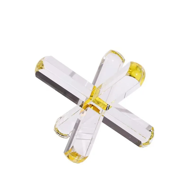 

Modern creative minimalist creative crystal cross, crystal ornament, sales department model study bookshelf ornament home