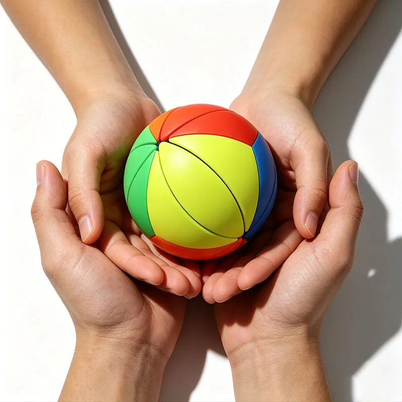 YJ Yeet Ball Cube Spherical Speedcube Cubo Magico Brain Teasers Problem Solving Toys Focus & Patience Training Educational Gifts