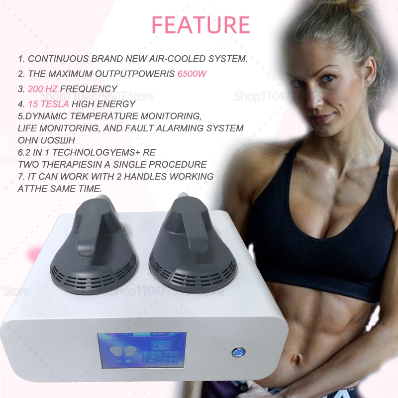 

2025 EMSone NEO Portable Electromagnetic Body Slimming Muscle Stimulate Fat Removal Body Slimming Build Muscle 6500W 200Hz
