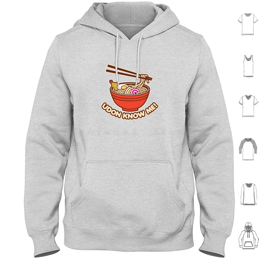 Udon Know Me Hoodies Long Sleeve Udon Noodles Food Pun Funny Humor