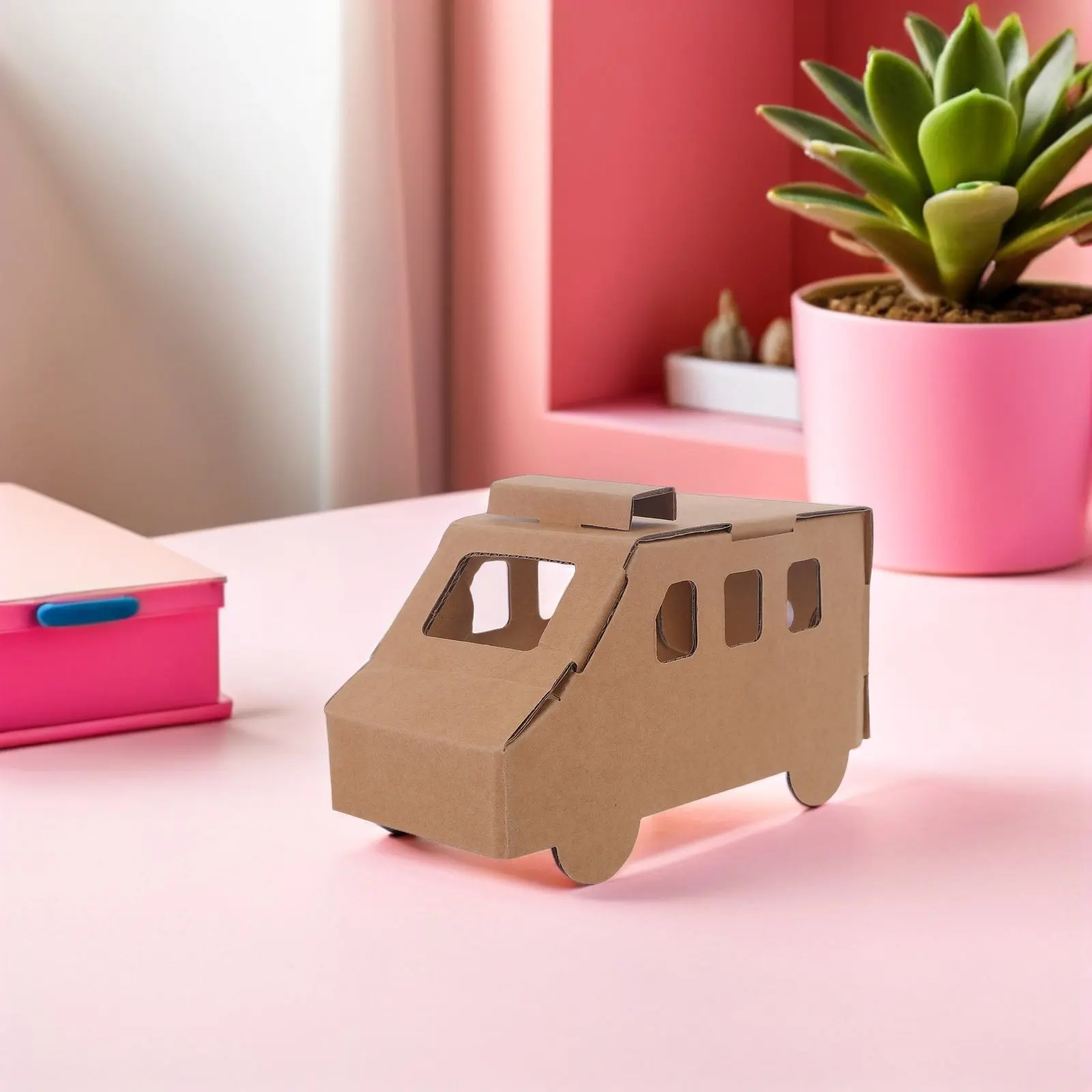 

Набор для творчества из 2-х картонных моделей скорой помощи, 3D-модель автомобиля из бумаги, для самостоятельной сборки и покраски без клея, развивающий, увлекательный, STEAM-набор для детей