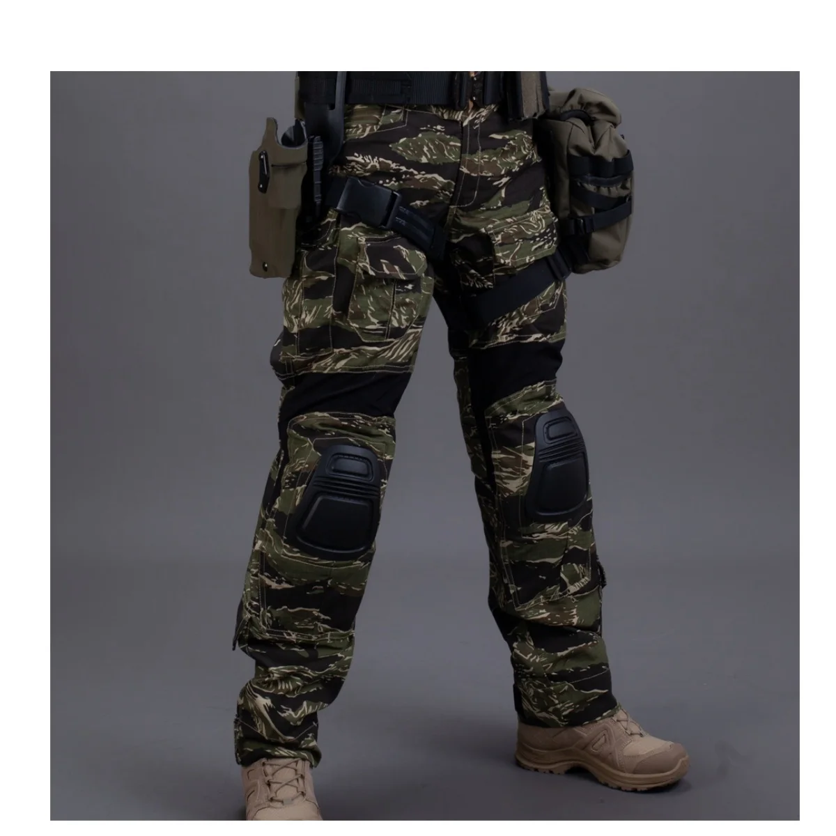 Camouflage G3 Multifunctional Tactical Airsoft Hunting Pants +kneepad For Training Men's Outdoor Work Pants