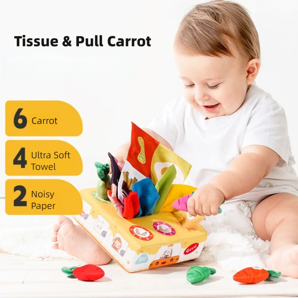 

A Set High Quality Color Learning Montessori Crinkle Sheets Carrot Colorful Tissues Gifts