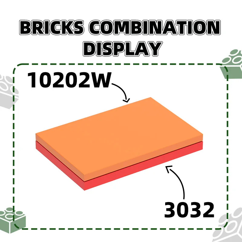 Wange 31Pcs/Lot 3032 4x6 Basic Plate Board Building Blocks Moc Parts Compatible with Bricks Educational  Toys Gift Box