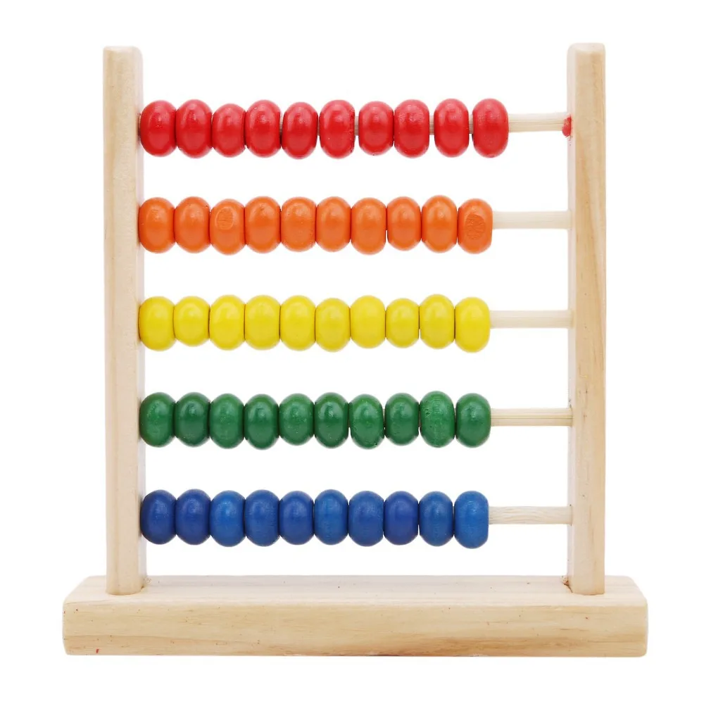 

Abacus Stand Educational Calculate Toy Kids Counting Toys Cognitive Wooden Mental Arithmetic Math Toddler Mini