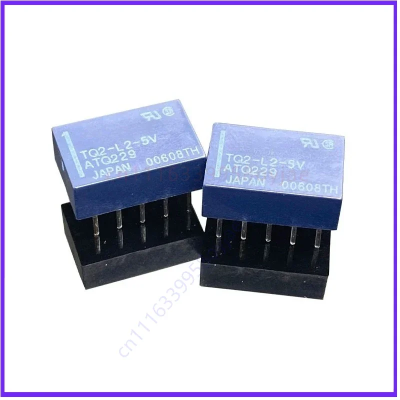 10pcs For panasonic relay tq2-l2-5v atq229 dual-channel dual-coil magnetic protection tq2-l2-12vdc 24vdc