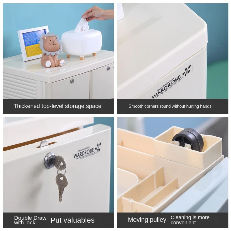 YFY  Drawer  Cabinet Household Storage Cabinet Clothes Snack  Cabinet