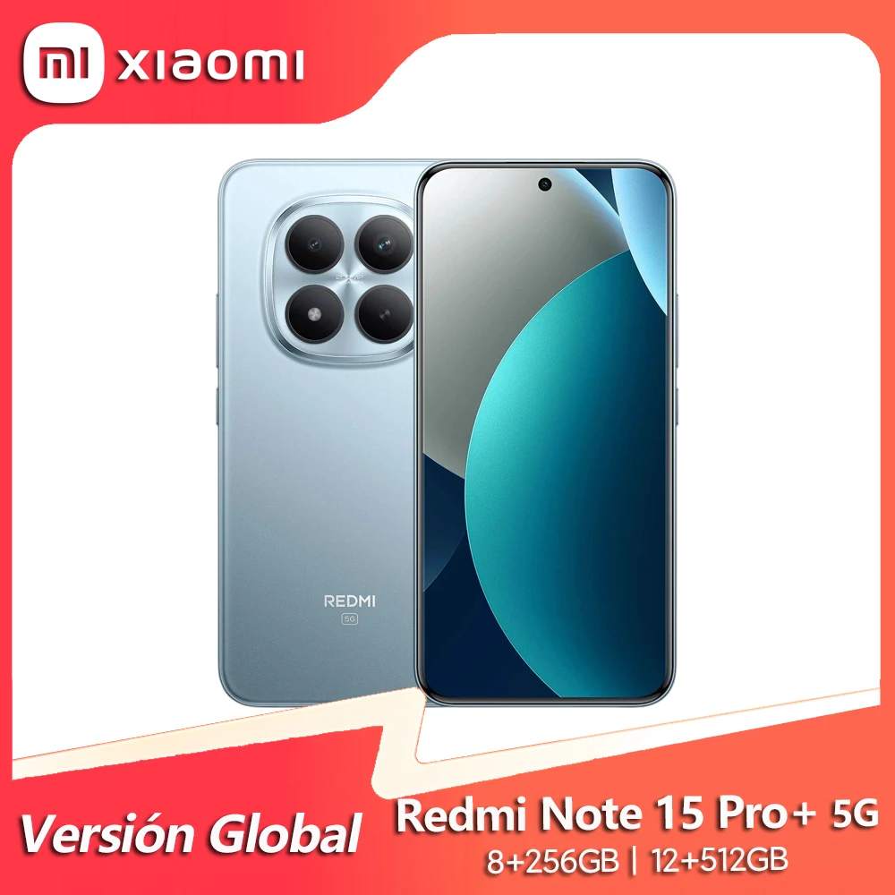 Xiaomi Redmi Note 15 Pro+ 5G, Snapdragon 7s Gen 4, Pantalla AMOLED de 6.83̸…