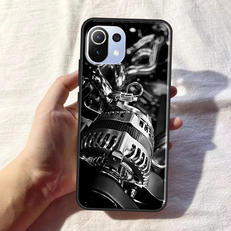 Mechanical Engines Case For POCO F5 X3 X5 Pro X4 F4 GT F3 M5s C40 Back Cover For Xiaomi 13 12 Lite 11T 12T Pro