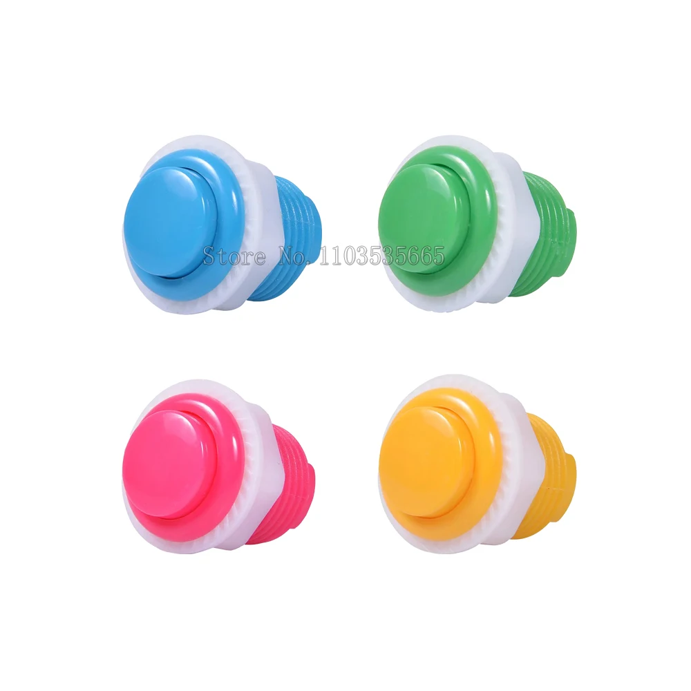 10pcs Original Baolian 24MM Small Button in-line Button Moonlight Treasure Box Button Arcade Fighting Games Machine's Accessory