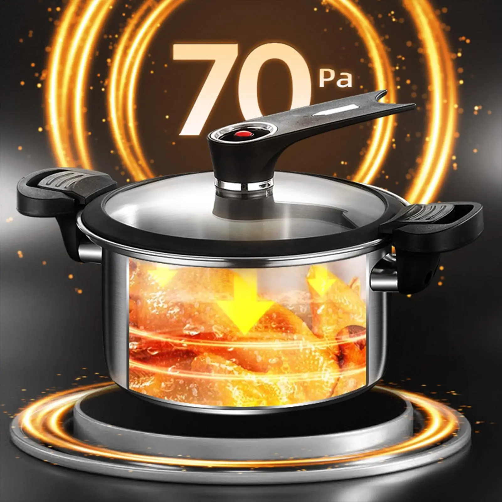 

Pressure Pot Family Pressure Cookers Stainless Steel Multifunctional Fast Cooking Kitchen Accessories For Meat Dining Stews Soup