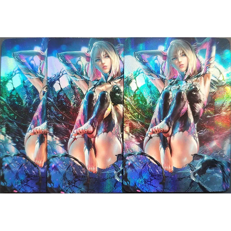 Anime Goddess Story ACG DIY Hot Stamping Collectible Cards Game Toy Cards Tifa Lockhart Yor Forger Christmas Birthday Present