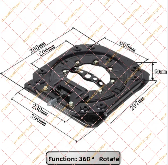 360 Degree Rotating Car Seat Turntable Swivel Base for RV & Business Vehicles