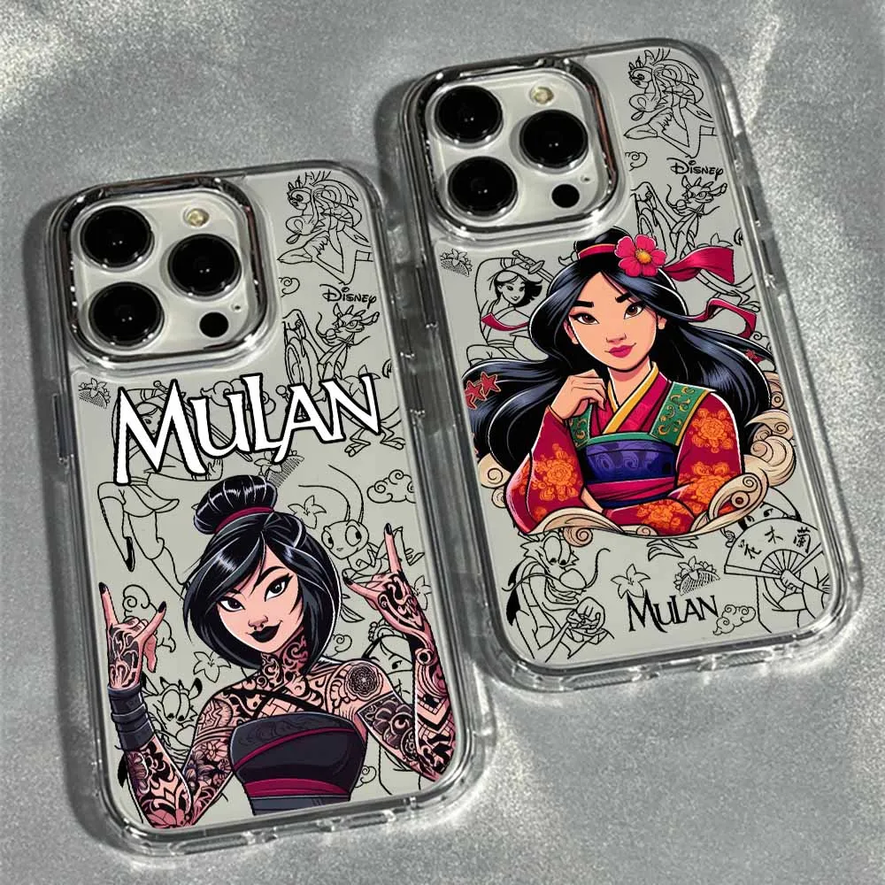 

Disney Mulan Cute Phone Case For Apple iPhone 17 AIR 16E 15 14 13 12 11 Pro Max Plus Transparent Soft Cover