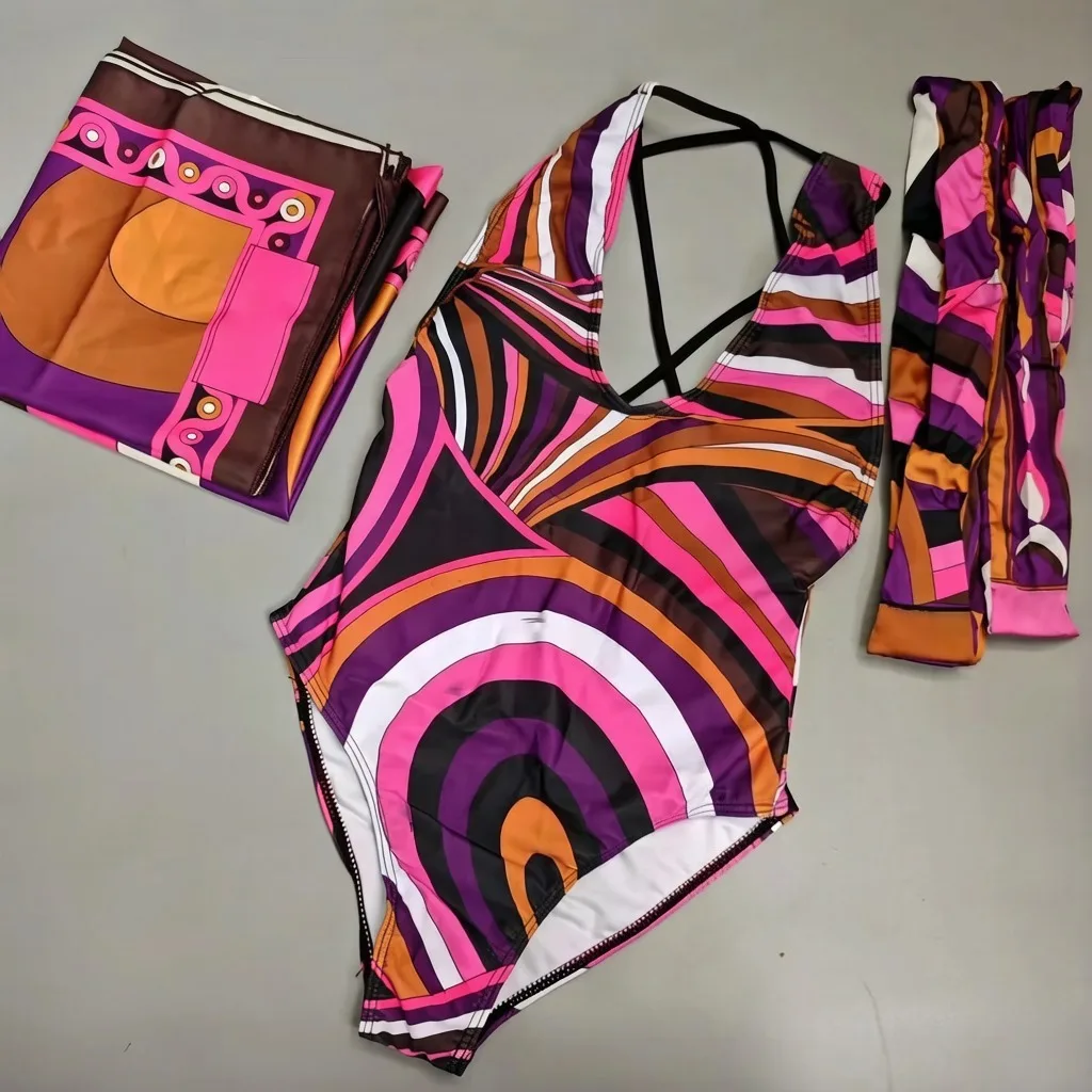 ribbon scarf swimsui