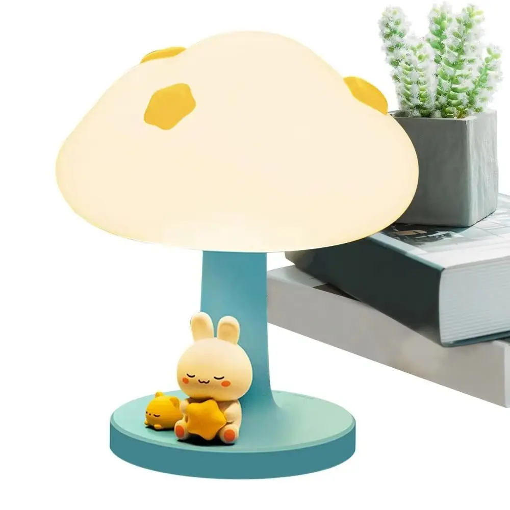Cartoon USB Charging Cloud Table Lamp Dimming Desktop Sleeping Atmosphere Light LED Soft Light Bedside Table Lamp Home Decor
