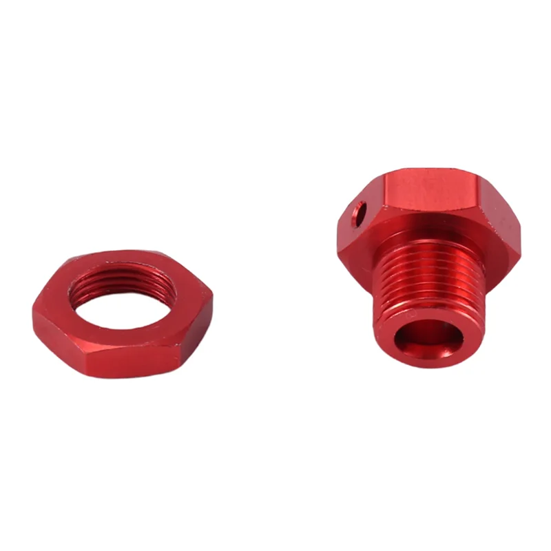 

BEDW-Metal 17Mm Wheel Hex Hub Adapter With Nut Replacement For Arrma 1/10 4S KRATON Outcast RC Car Upgrade Parts,Red