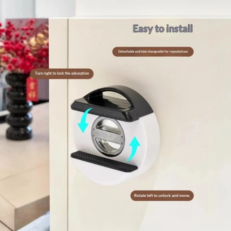 Punch Free Suction Cup Socket Organizer Wall Mount Power Strip Remote Control Holder for Office Desk Side