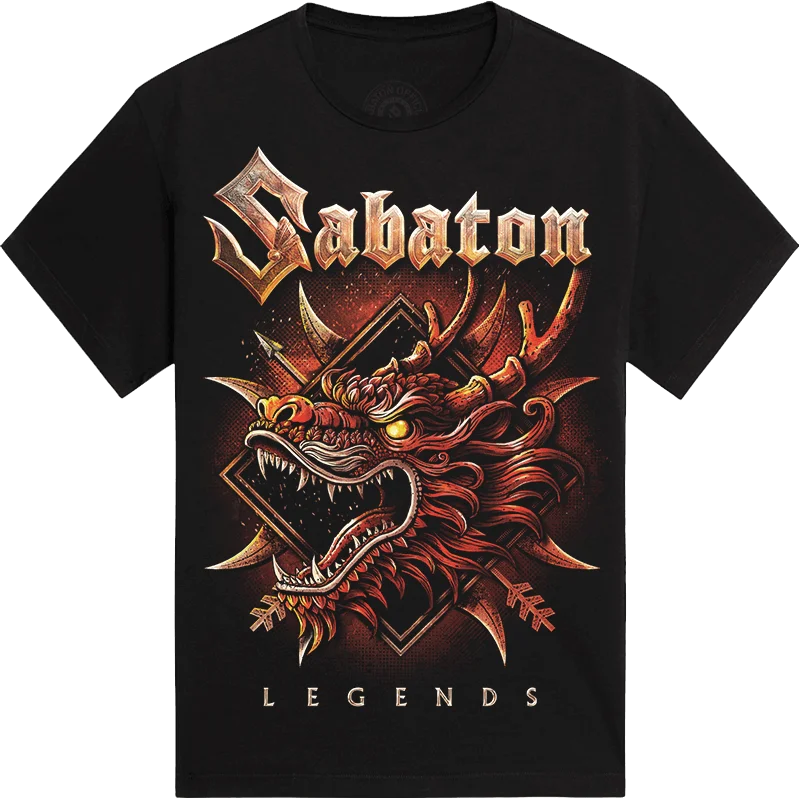 Sabaton Band Tiger Among Dragons Poster Graphic Print T-shirt Men Women O-neck Cotton Loose Casual Oversized Top Summer New Tee
