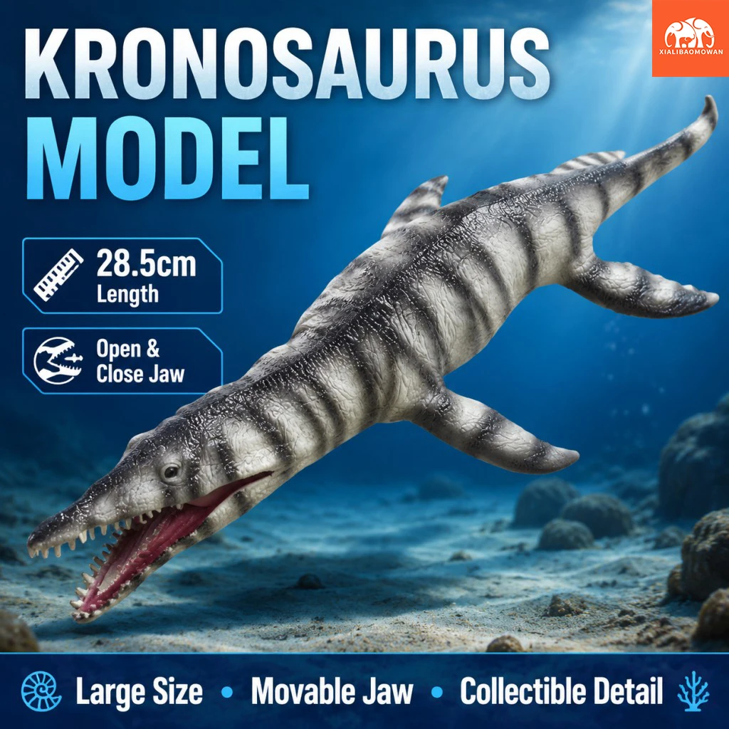Prähistorisches Jurassic-Simulationsmodell - Kronosaurus & Mosasaurus Ozean-Dinosaurier Actionfiguren Hochwertige Spielzeugsammlung