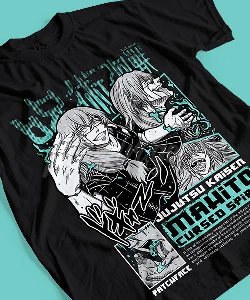 T-Shirt UNISEX JUJUTSU KAISEN MAHITO CURSED SPIRIT ETAPAS