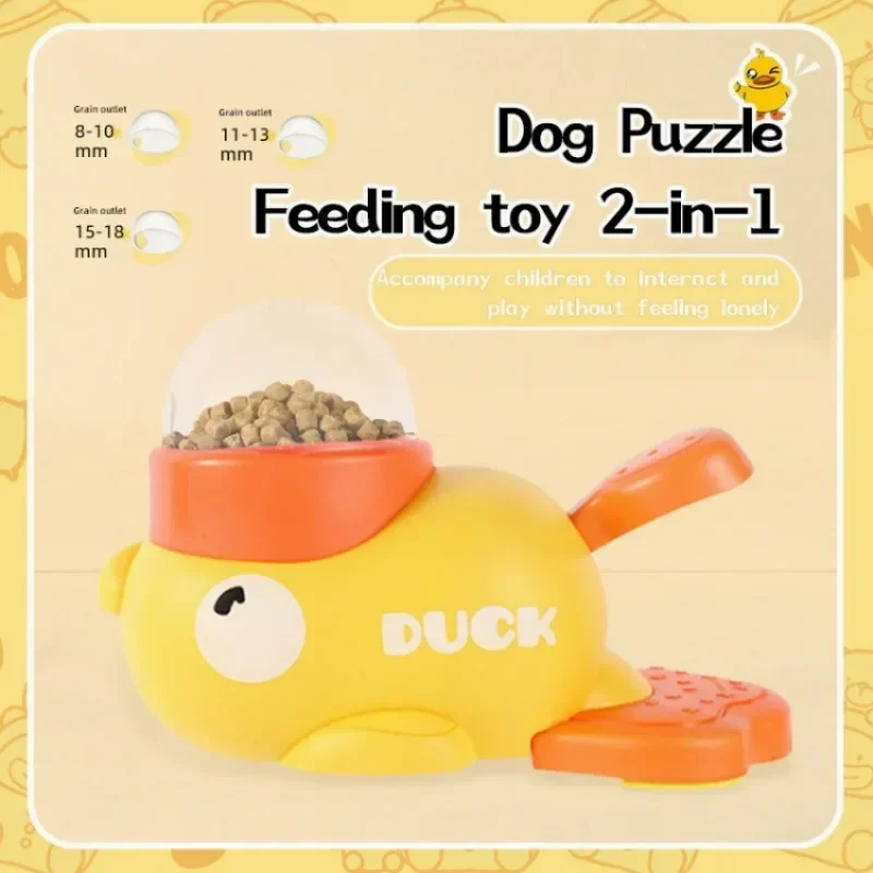 "Duck-shaped Pet Feeder - Eco-friendly Design, Non-toxic Paint, Entertaining While Stimulating The Natural Foraging Instinct" 5