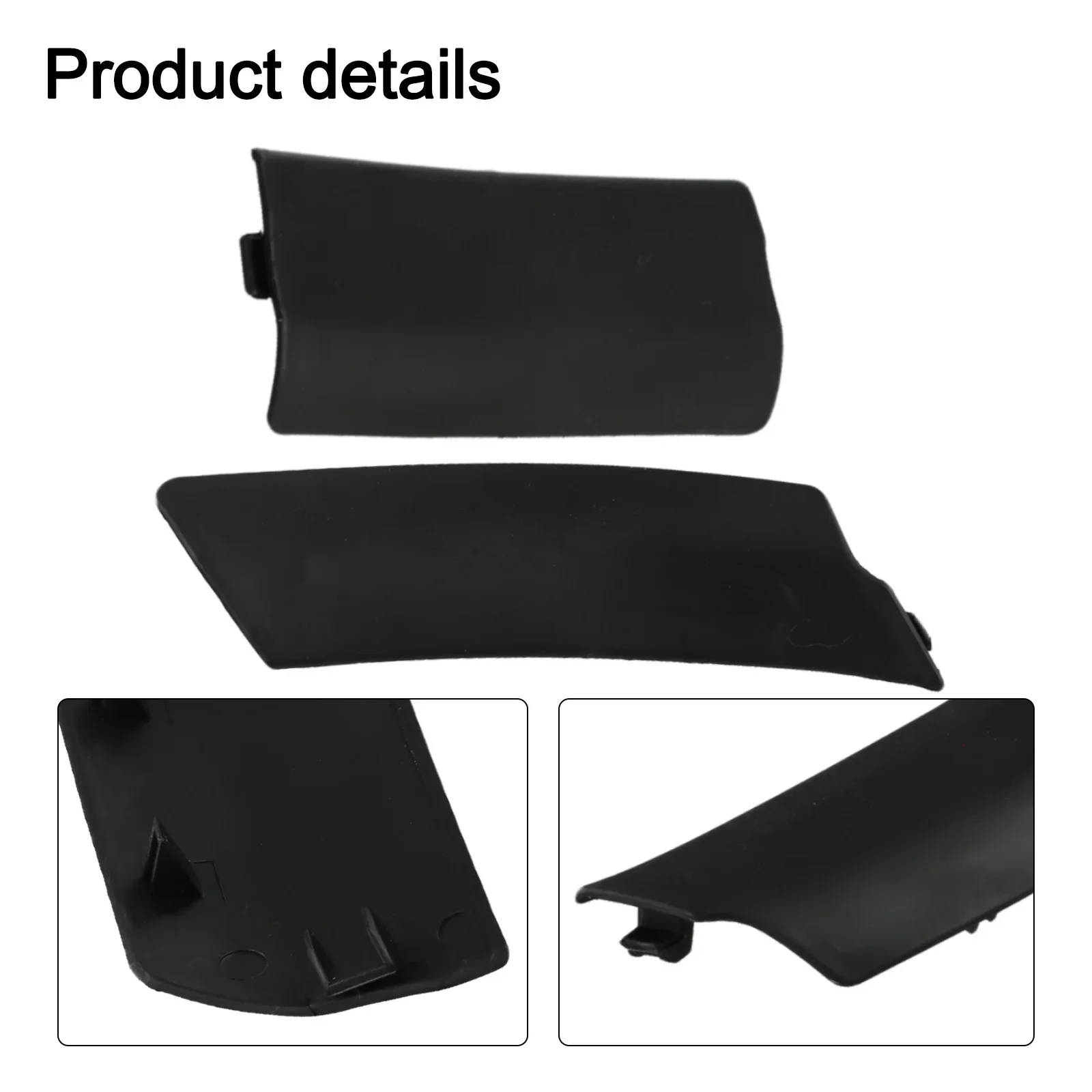1 Pair Black Plastic OEM Number 735452712 RHD Wiper Scuttle Panel Trim Cover For Fiat 500 For Abarth 500 Car Accessories