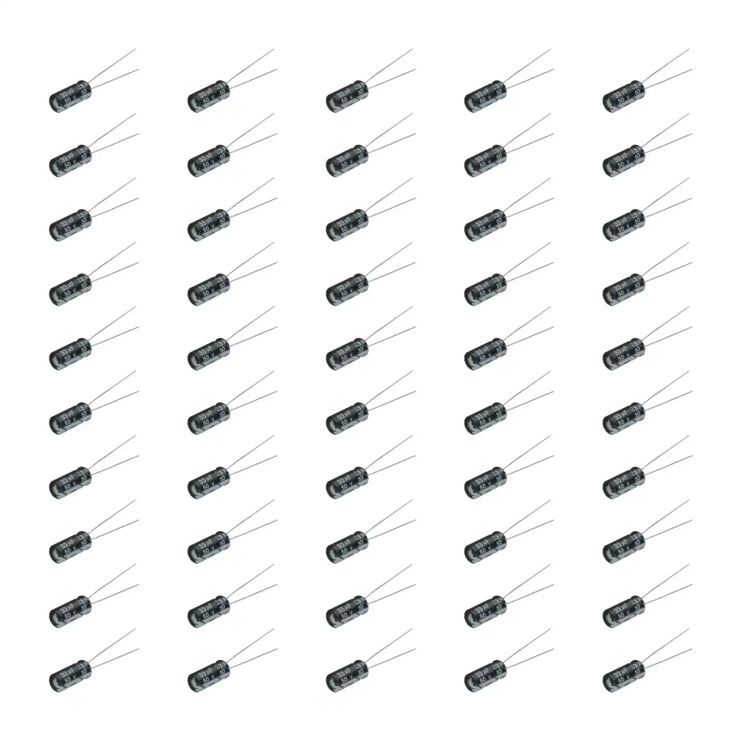 50x Electrolytic Capacitor 33UF X 50V 105 ° Kit C/50 Pieces