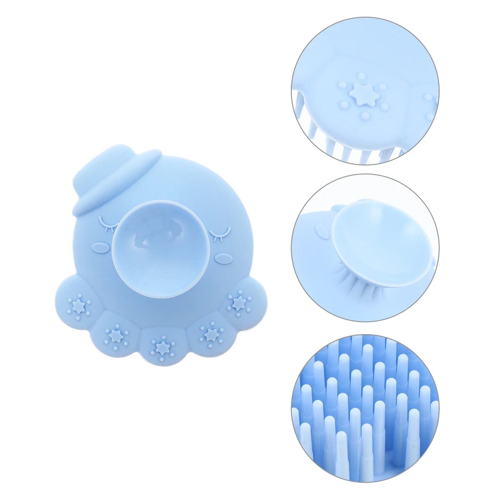 

1pc Baby Silicone Bath Brush Gentle Scalp Massager Shampoo Tool Newborn Bathing Accessories Infant Shower Scrubber