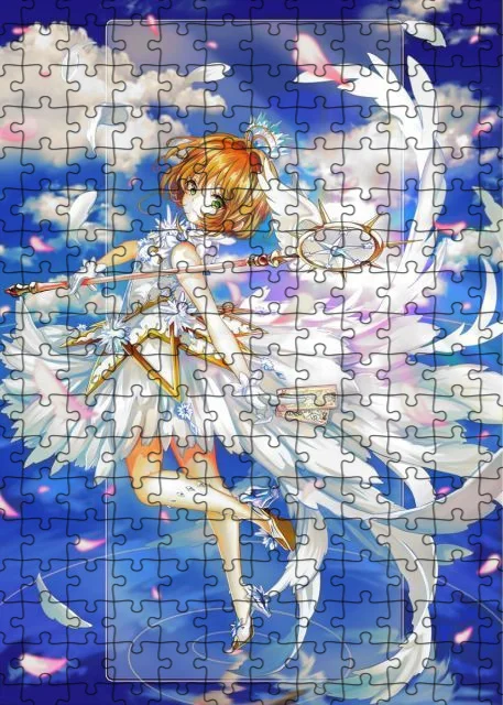 Kartu Ajaib Figur Anime Perempuan Sakura Jigsaw Puzzle untuk Dewasa 1000 Buah Mainan Puzzle Pendidikan Anak-anak Permainan Papan Intelektual