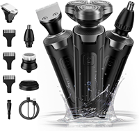 SEJOY 3 In 1 Multifunction Mens Electric Shaver Powerful Beard Nose Hair Trimmer Shaving Machine Electric Razor Waterproof