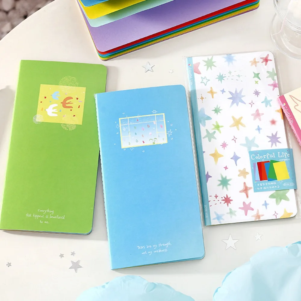 Fromthenon Travel Journal Scrapbook Planner Inserts Standard TN Size Colorful Cover Traveler Notebook Refills Student Stationery