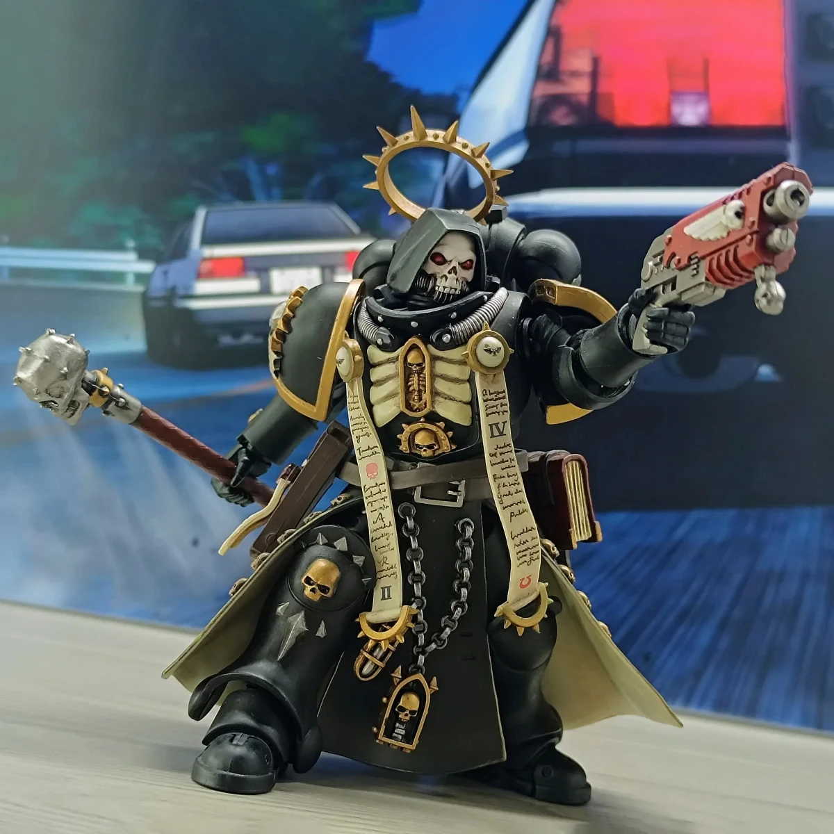 JOYTOY Warhammer 40K Action Figure 1/18 Ultramarines Primaris Capitano Fratello Varus Anime Figurine Comune Modello Mobile Giocattolo Regalo