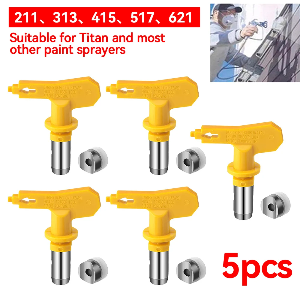 

Airless Paint Nozzles Set Reversible Spraying Machine Tips Airless Paint Sprayer Nozzle Kit Sprayer Spraying Machine Accessory