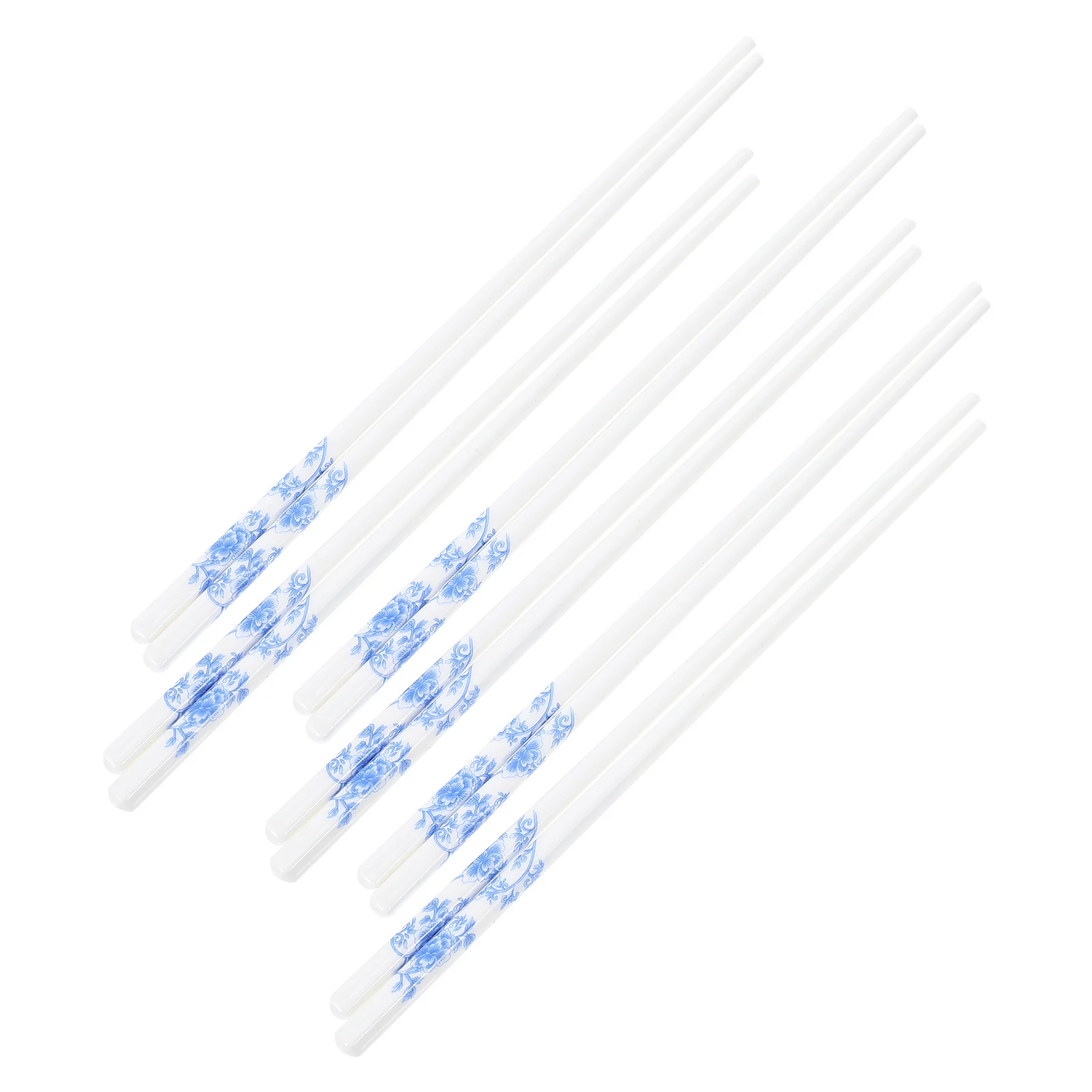 

5Pairs Non-Slip Mold-Resistant Ceramic Chopsticks Kitchen Reusable Heat-Resistant Portable Home Outdoor Use