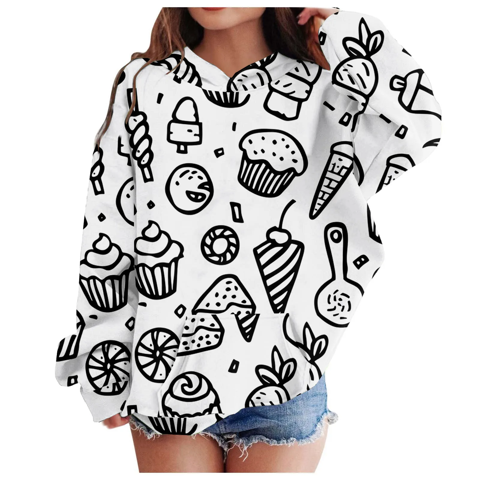 New DIY Hoodies Kids Sketch Colorful Tops Kids Art Color Your Own Pullovers Handicraft Toys DIY Crafts Pullovers For Baby Girl