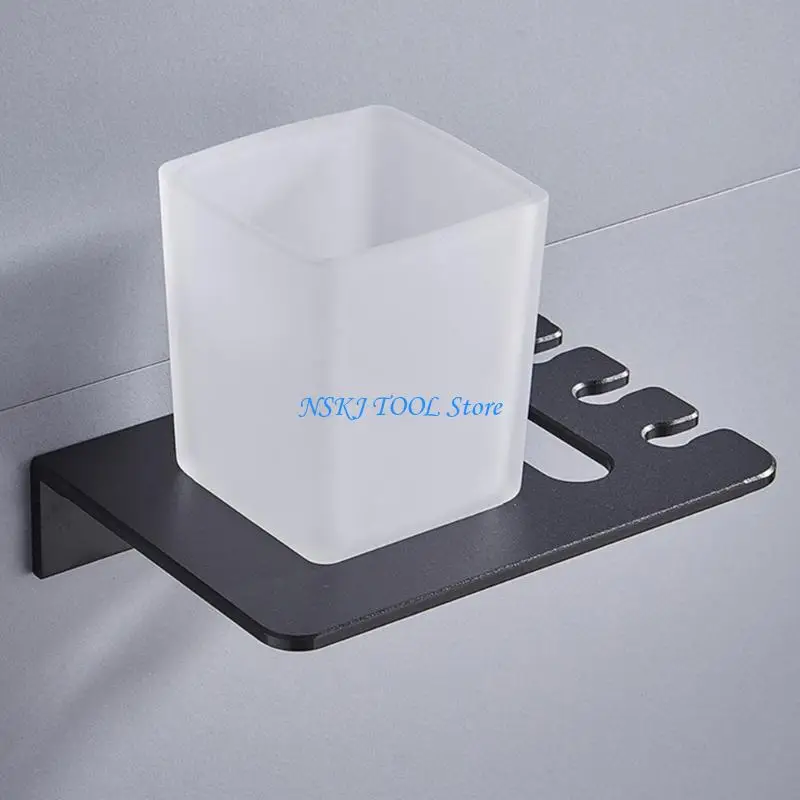 

L8RC Multifunctional Toothbrush Holder Bathroom Toothpaste Dispenser Rustproof