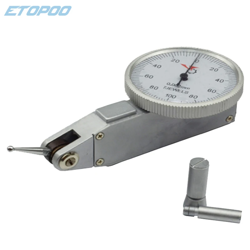 Imagem -03 - Dial Test Indicator Dial Nível Gauge Precisão Metric Diâmetro 00.2 mm 0.002 mm 0-0.8 mm 0.01 mm 7jeweld