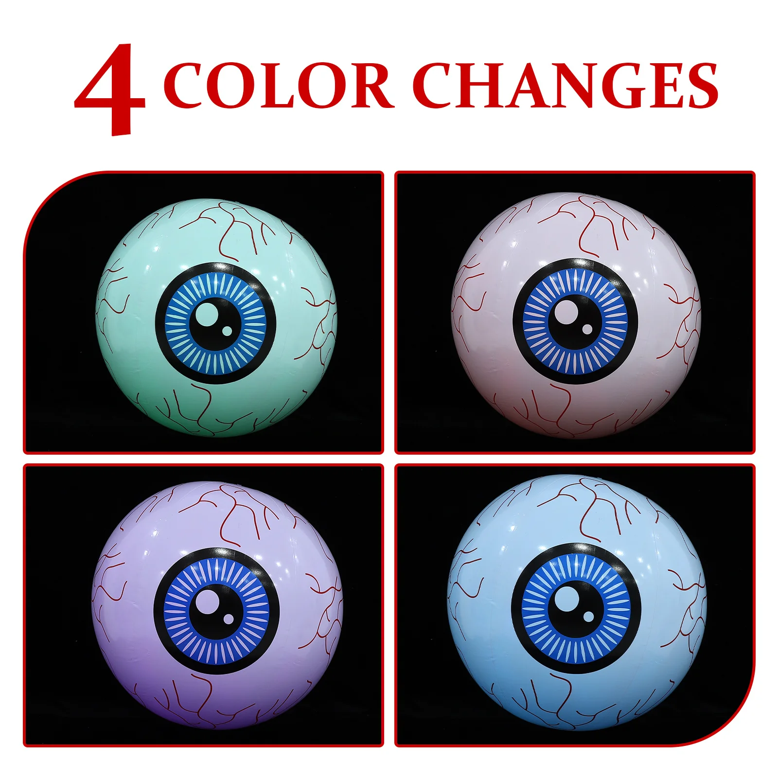 

Glowing Eyeball Halloween Inflatable Halloween Lawn Decorations Led Light For Party Yard Pool Outdoor Decor Festival Supplies