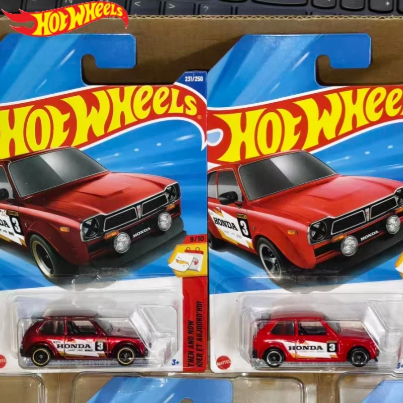 الأصلي 2025 متر العجلات الساخنة Th نموذج سيارة سوبر الكنز هانت 73 هوندا سيفيك نموذج سيارة تحصيل غرفة زخرفة الصبي هدية عيد ميلاد #2