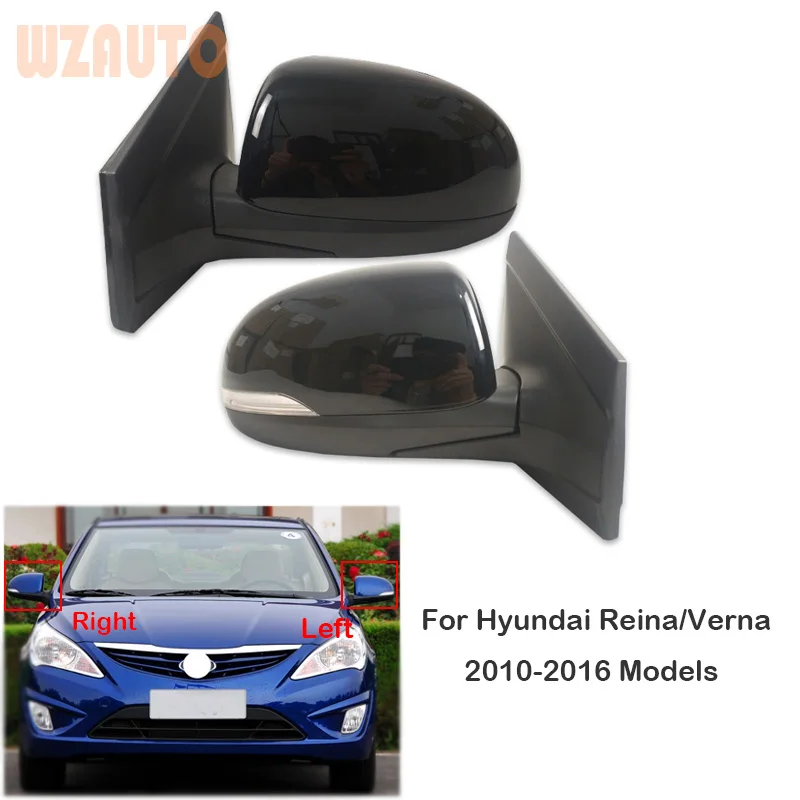 

Auto Door Wing Side Rearview Mirror Assembly Exterior Mirrors For Hyundai Reina/Verna 2010 11 12 13 14 15 16