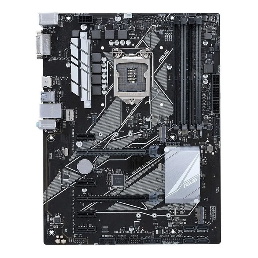 Imagem -02 - Asus-original Intel Desktop Mainboard Usado Prime Z370-p Lga1151 Ddr4 64gb Core i7 i5 i3 Pci-e 3.0 64gb