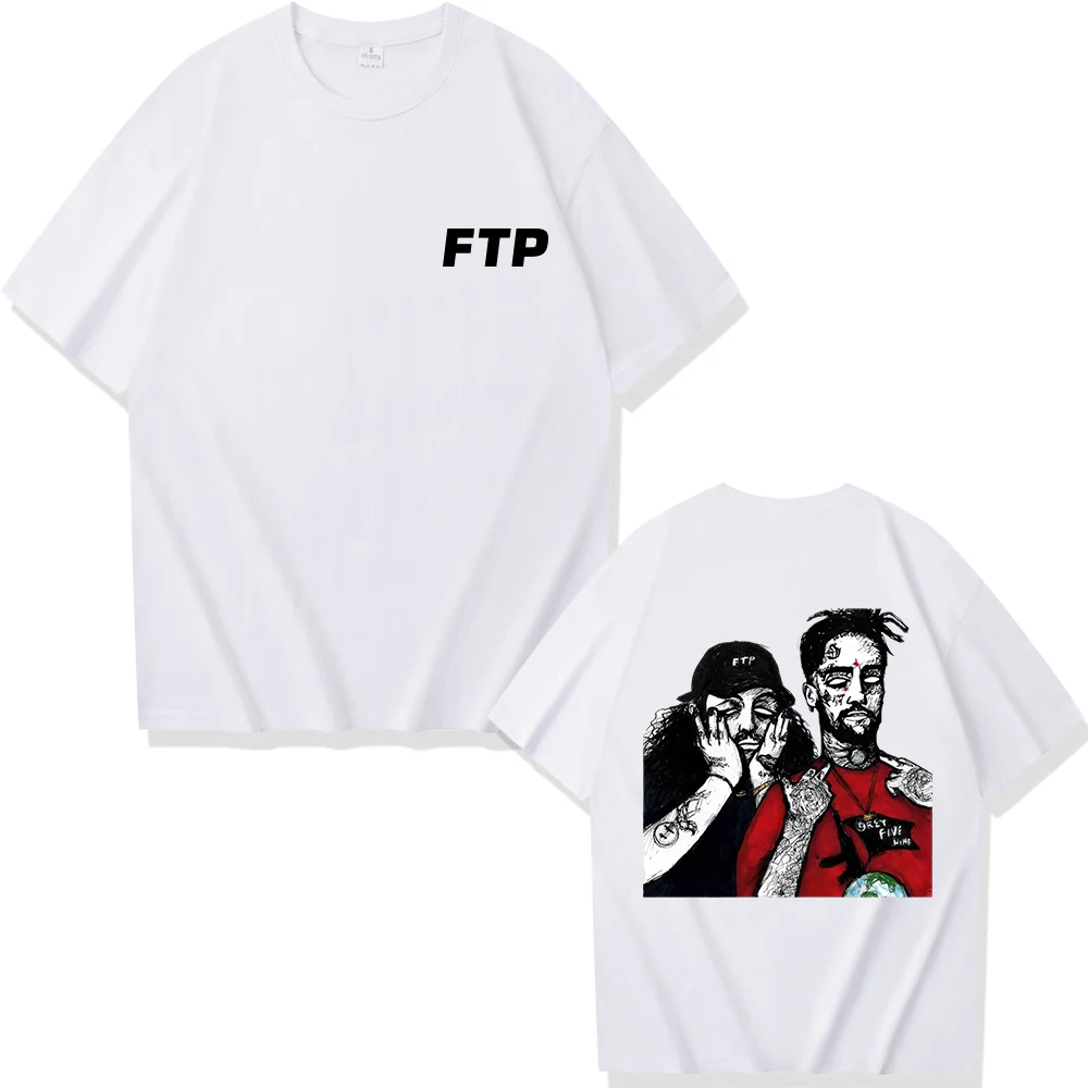 Hot Suicideboys Ftp T-Shirt Uomo Donna Harajuku Rap Harajuku Music Shirt Merch Hip Hop T Shirt Gift