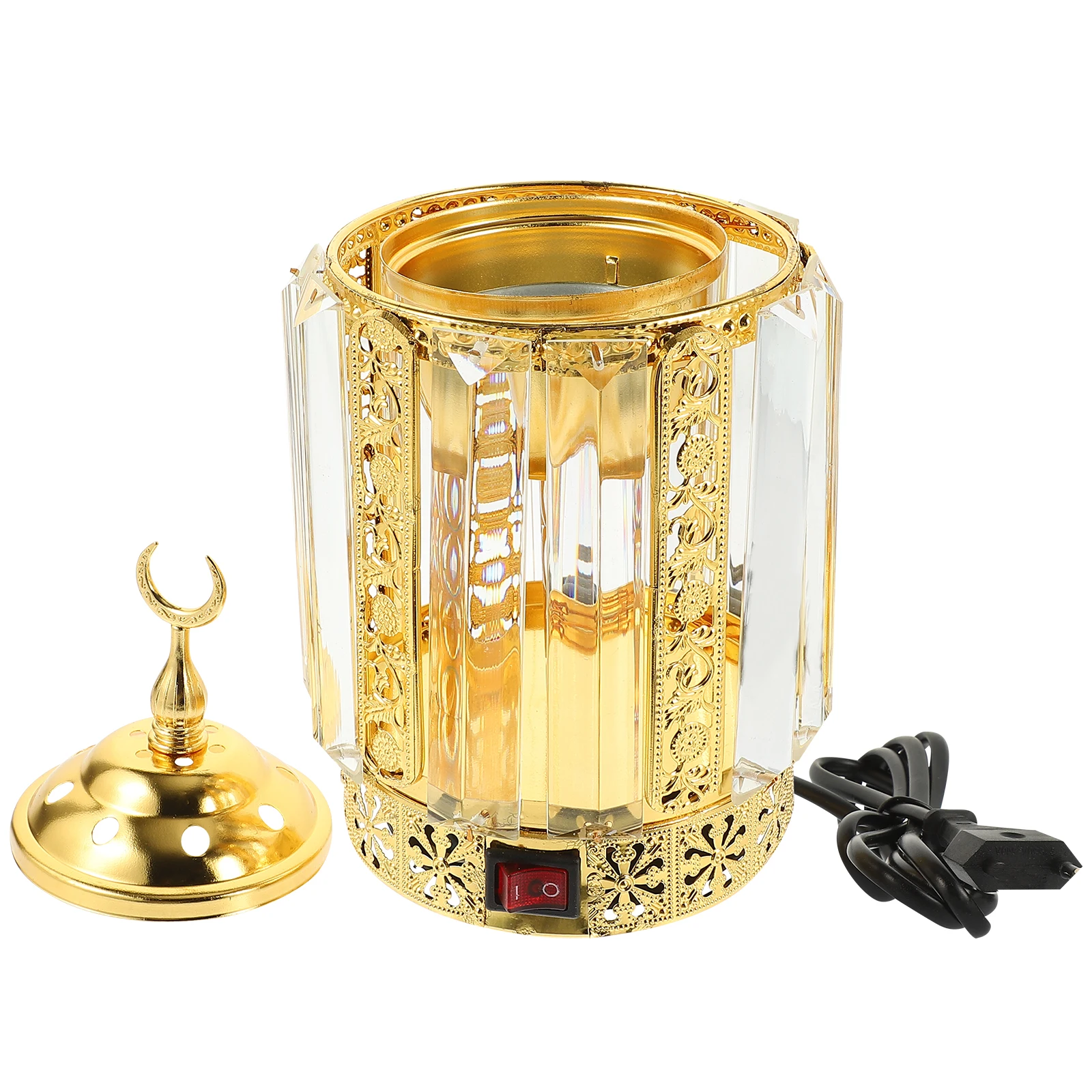 

Electric Arabian Incense Burner Desktop Plug-in Censer Ornament Eu Plug Vintage Aroma Burner for Home Decoration Office Yoga
