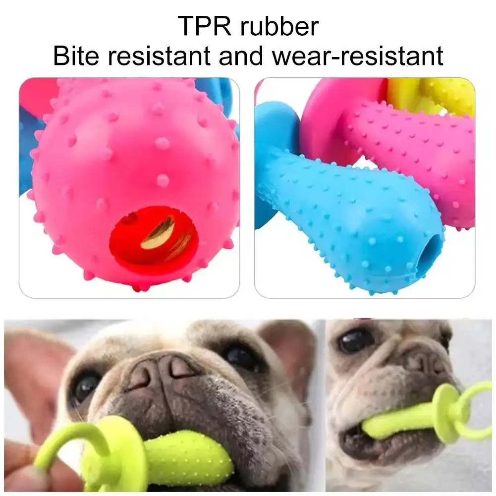 Pet Pacifier Rubber Toys Small Dogs Rubber Resistance To Bite Toy Dog Cat Chew Toys Pet Supplies Perros Accesorios