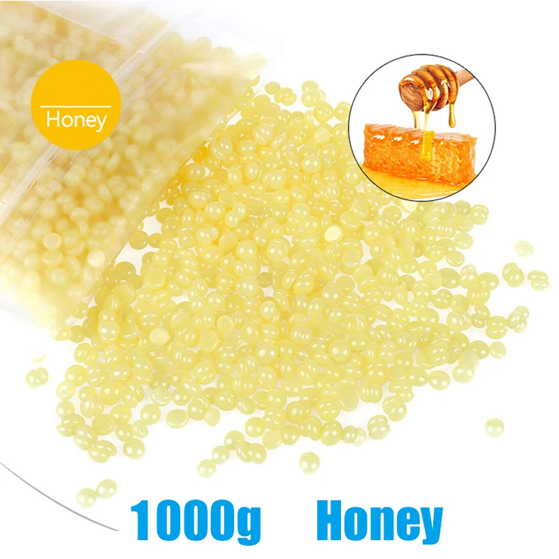 

1000g Wax Beans Hot Film Painless Waxing Beads Depilatory Hard Wax Beans Heating Wax Machine Bikini Face Body Hair Removal